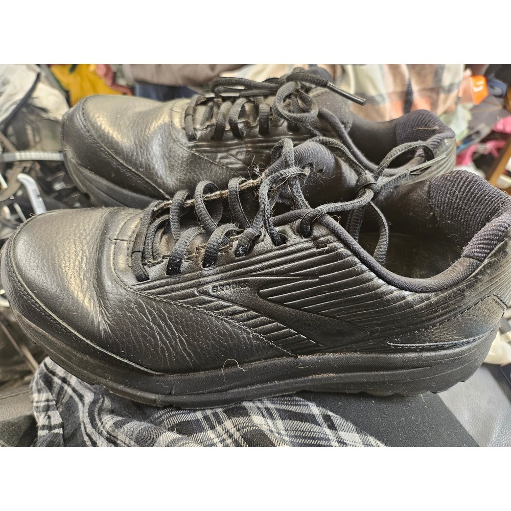Brooks Addiction Walker 2 Womens size 9/ Mens 7.5 Black Leather  Shoes